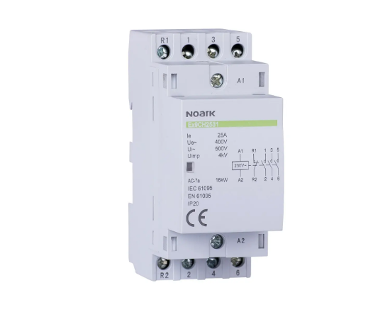 Imagine Contactor de instalare, 25 A, cont. 220/230 V,  2 NC + 2 NO  contact