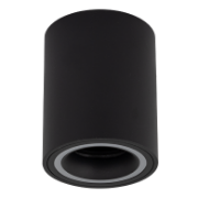Imagine plafoniera rotunda neagra cu led 18W lumina alba 230V - IP65