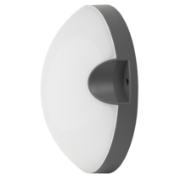 Imagine plafoniera rotunda neagra cu led 18W lumina alba 230V - IP65
