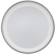 Imagine plafoniera rotunda neagra cu led 18W lumina alba 230V - IP65