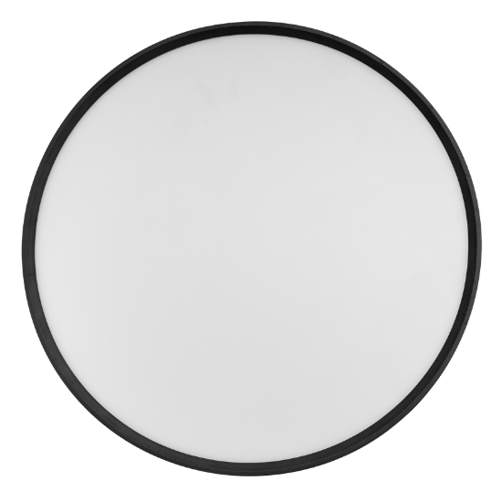 Imagine plafoniera rotunda neagra cu led 18W lumina alba 230V - IP65
