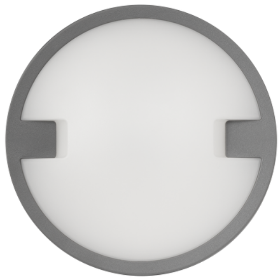 Imagine plafoniera rotunda neagra cu led 18W lumina alba 230V - IP65