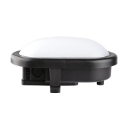 Imagine plafoniera rotunda neagra cu led 18W lumina alba 230V - IP65