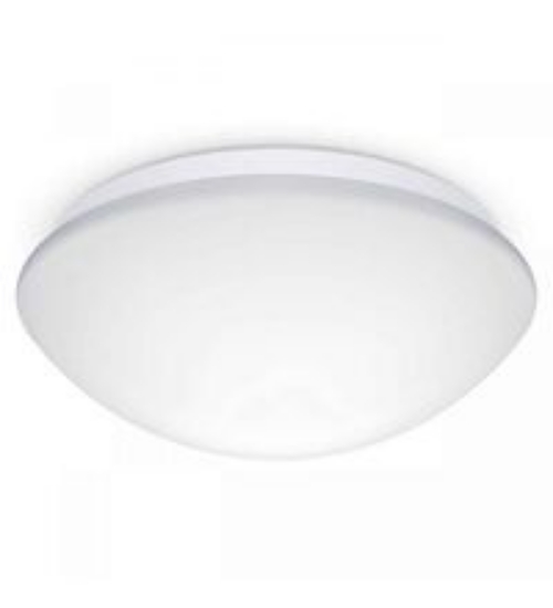 Imagine plafoniera rotunda alba cu led 18W & senzor de prezenta-lumina alba - IP54