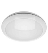 Imagine plafoniera rotunda alba cu led 18W & senzor de prezenta-lumina alba - IP54