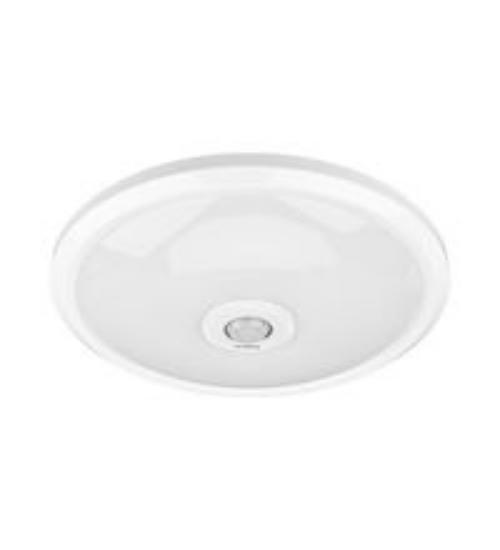 Imagine plafoniera rotunda alba cu led 18W & senzor de prezenta-lumina alba - IP54