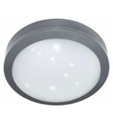 Imagine plafoniera rotunda alba cu led 18W & senzor de prezenta-lumina alba - IP54