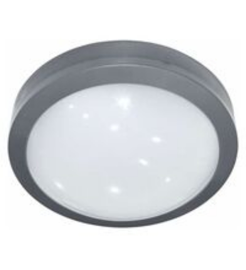 Imagine plafoniera rotunda alba cu led 18W & senzor de prezenta-lumina alba - IP54