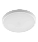 Imagine plafoniera rotunda alba cu led 18W & senzor de prezenta-lumina alba - IP54