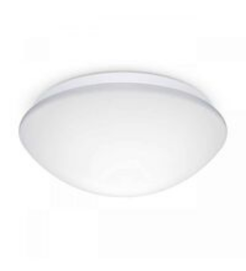 Imagine plafoniera rotunda alba cu led 18W & senzor de prezenta-lumina alba - IP54