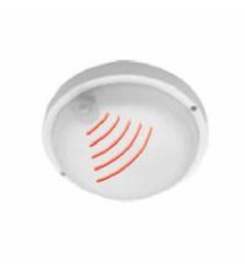 Imagine plafoniera rotunda alba cu led 18W & senzor de prezenta-lumina alba - IP54