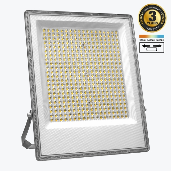 Imagine Proiector SOLAR cu LED si TELECOMANDA 300W L.ALBA IP65 grafit