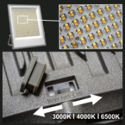 Imagine Proiector SOLAR cu LED si TELECOMANDA 300W L.ALBA IP65 grafit