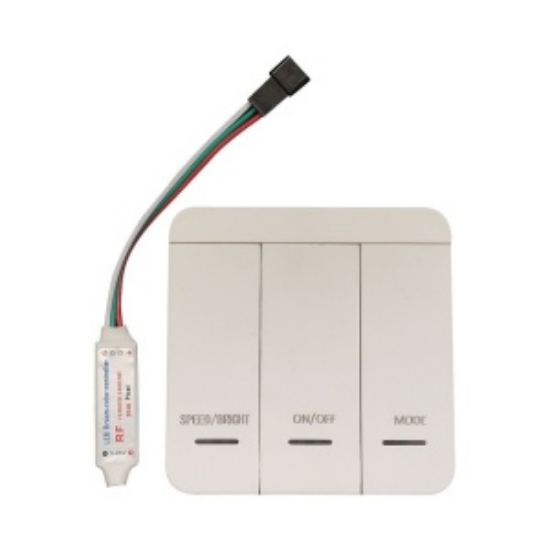 Imagine CONTROLER + DIMMER CU TELECOMANDA pt.BANDA LED RGB+ALB 32A