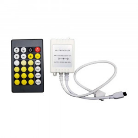 Imagine CONTROLER + DIMMER CU TELECOMANDA pt.BANDA LED RGB+ALB 32A