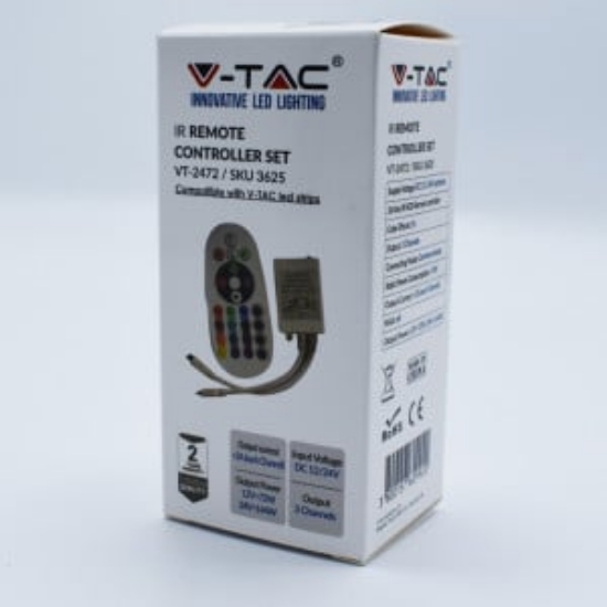 Imagine CONTROLER + DIMMER CU TELECOMANDA pt.BANDA LED RGB+ALB 32A