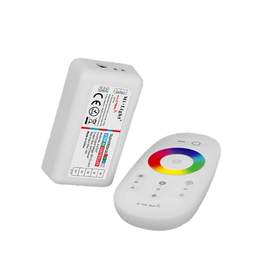 Imagine CONTROLER + DIMMER CU TELECOMANDA pt.BANDA LED RGB+ALB 32A