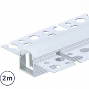 Imagine Profil Aluminiu COMPLET PT. ADANC pentru banda LED - 2metri - ARGINTIU