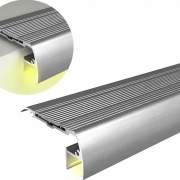 Imagine Profil Aluminiu COMPLET PT. ADANC pentru banda LED - 2metri - ARGINTIU