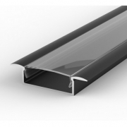 Imagine Profil Aluminiu COMPLET PT. ADANC pentru banda LED - 2metri - ARGINTIU