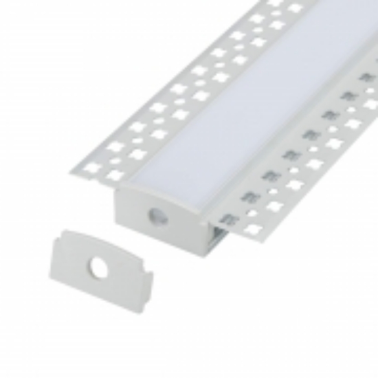 Imagine Profil Aluminiu COMPLET PT. ADANC pentru banda LED - 2metri - ARGINTIU