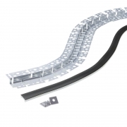 Imagine Profil Aluminiu COMPLET PT. ADANC pentru banda LED - 2metri - ARGINTIU