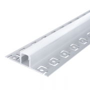 Imagine Profil Aluminiu COMPLET PT. ADANC pentru banda LED - 2metri - ARGINTIU