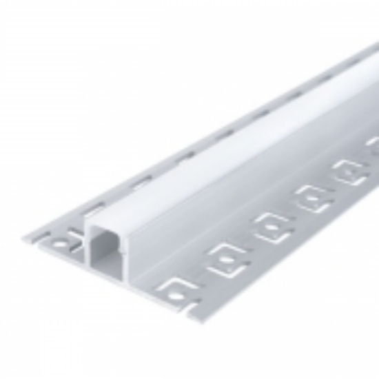 Imagine Profil Aluminiu COMPLET PT. ADANC pentru banda LED - 2metri - ARGINTIU