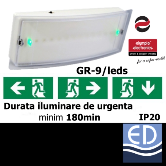 Imagine Plafoniera LED 13W / emergenta 3h (1400lm/330lm)