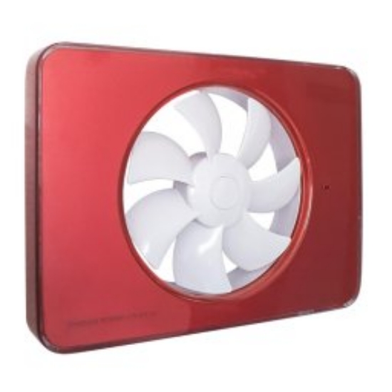 Imagine panel PLEXIGLASS pentru ventilator "DRIM" - ROSU