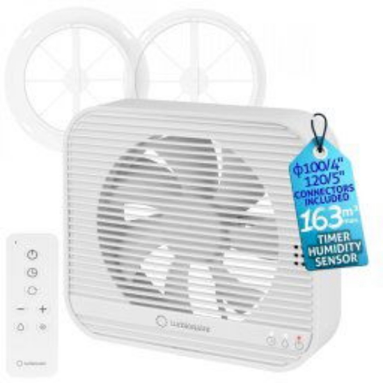 Imagine VENTILATOR 100 "POLO 4"  CU SENSOR UMIDITATE & TIMER