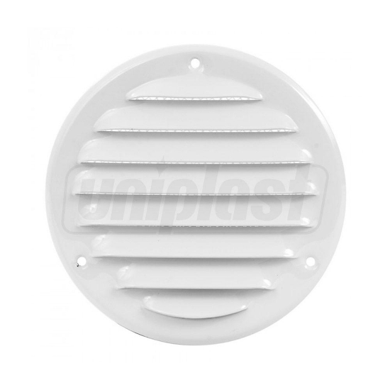 Imagine grila de ventilare ROTUNDA 100 ALBA