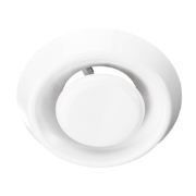 Imagine grila de ventilare ROTUNDA 100 ALBA