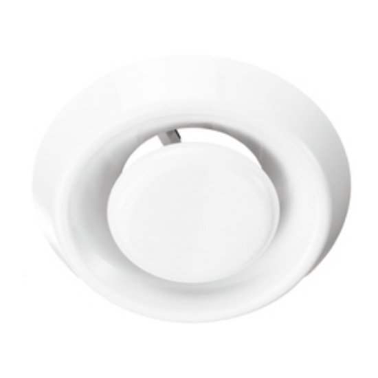 Imagine grila de ventilare ROTUNDA 100 ALBA
