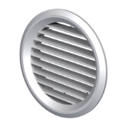 Imagine grila de ventilare ROTUNDA 125 ALBA