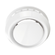 Imagine grila de ventilare ROTUNDA 125 ALBA