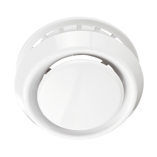 Imagine grila de ventilare ROTUNDA 125 ALBA