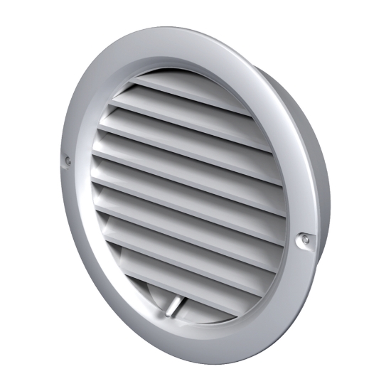 Imagine grila de ventilare ROTUNDA 125 ALBA