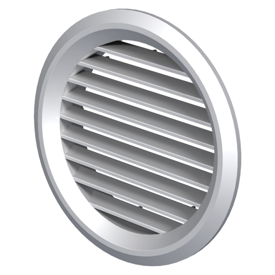 Imagine grila de ventilare ROTUNDA 125 ALBA