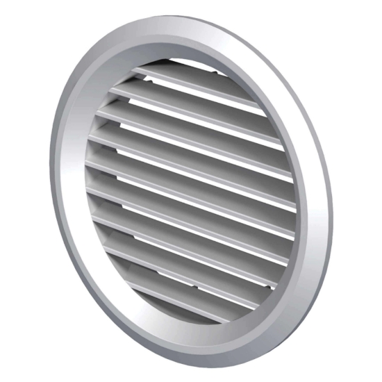 Imagine grila de ventilare ROTUNDA 125 ALBA