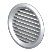 Imagine grila de ventilare ROTUNDA 125 ALBA