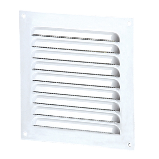 Imagine grila de ventilare PATRATA 250x250 ALBA