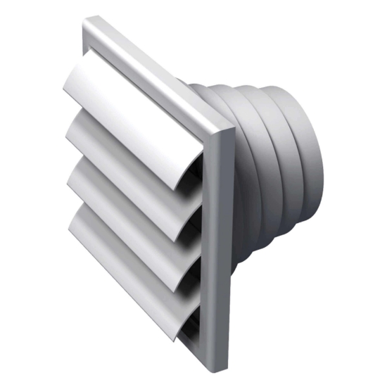 Imagine grila de ventilare PATRATA 250x250 ALBA