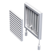 Imagine grila de ventilare PATRATA 250x250 ALBA