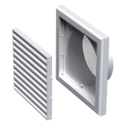 Imagine grila de ventilare PATRATA gravitationala 100
