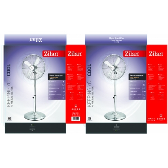 Imagine Ventilator cu picior & telecomanda 65W negru