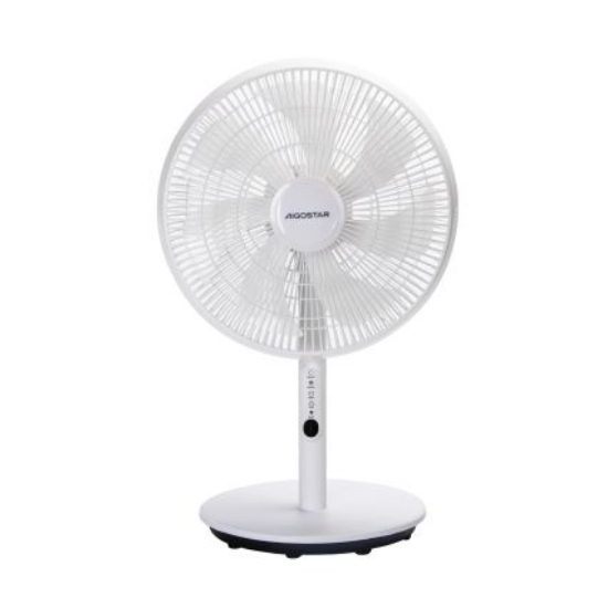 Imagine Ventilator cu picior & telecomanda 45W alb