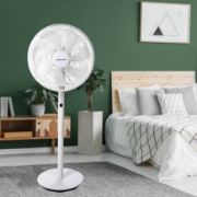 Imagine Ventilator cu picior & telecomanda 45W alb
