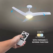 Imagine Ventilator de tavan & telecomanda 40W alb