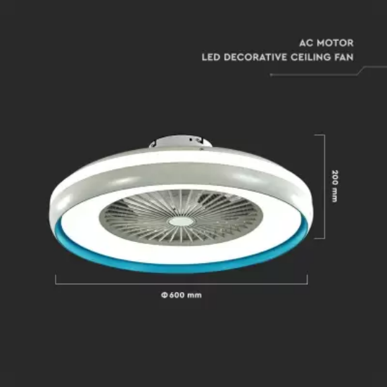 Imagine Ventilator de tavan & telecomanda 40W alb